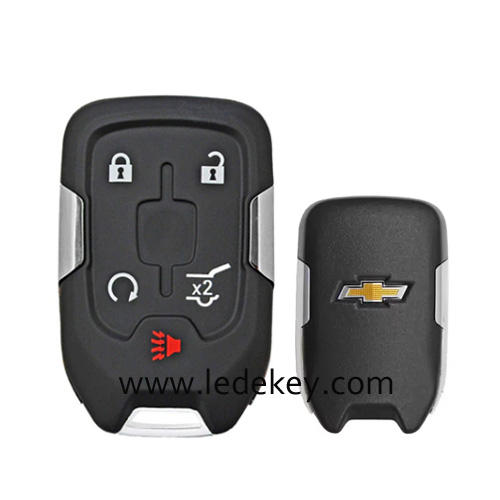 For Chevrolet 4+1 button remote key shell with logo
