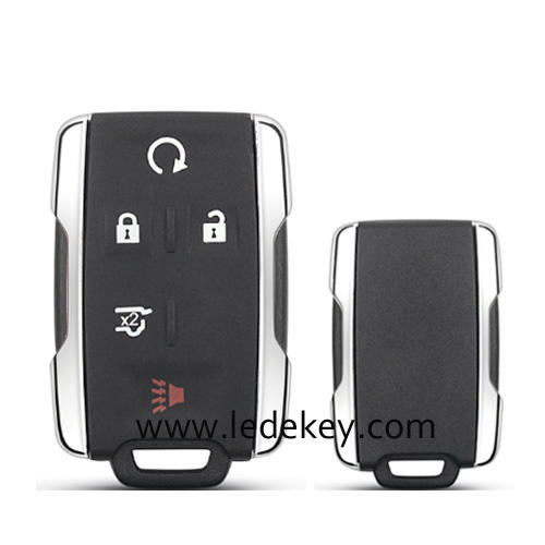 For Chevrolet GMC 5 button remote key shell,the side part is white