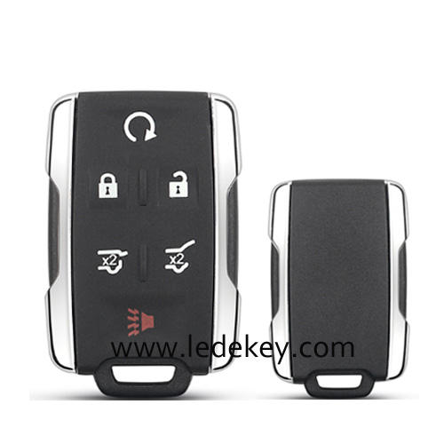 For Chevrolet GMC 6 button remote key shell,the side part is white