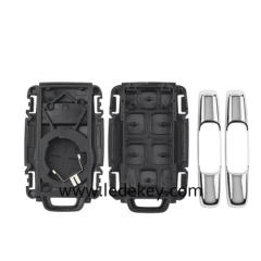 For Chevrolet GMC 5 button remote key shell,the side part is white