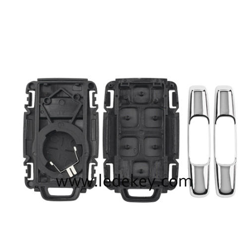 For Chevrolet GMC 5 button remote key shell,the side part is white