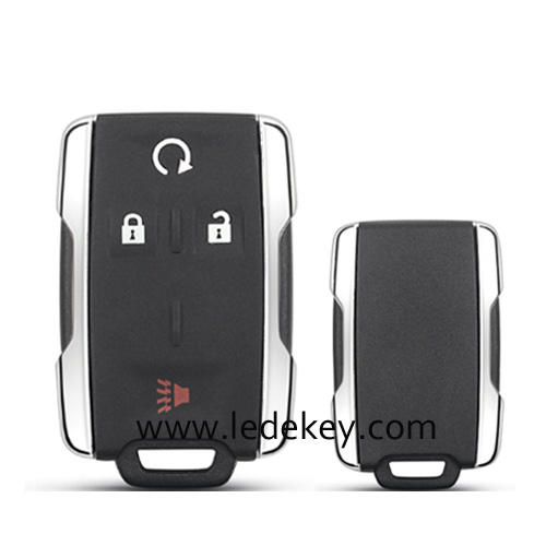 For Chevrolet GMC 4 button remote key shell,the side part is white