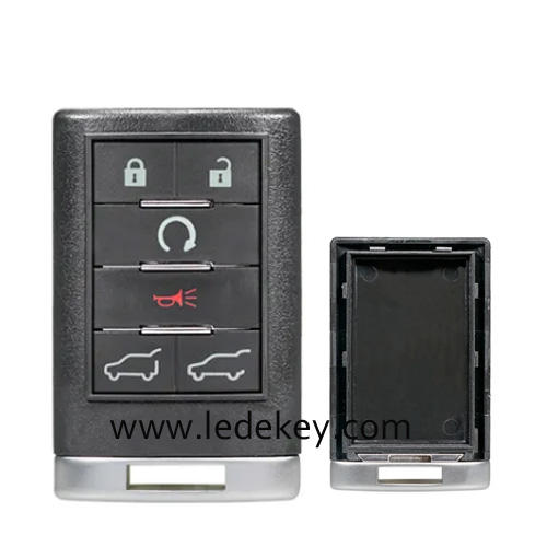 For Cadillac 6 button remote key shell No Blade No Logo