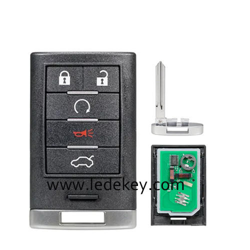 For Cadillac 5 button remote key 315Mhz ID46 chip FCCID:M3N5WY7777A For 2008 - 2014 2015 CADILLAC CTS 2008 - 2011 CADILLAC STS