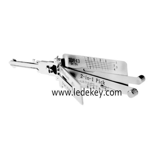 Lishi TOY43 2 in 1 lock pick decoder