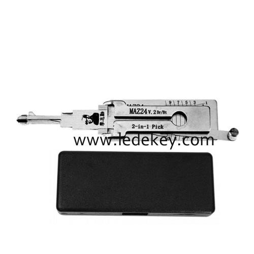 Original Lishi Mazda MAZ24R MAZ24 2 in 1 lock pick and decoder combination tool