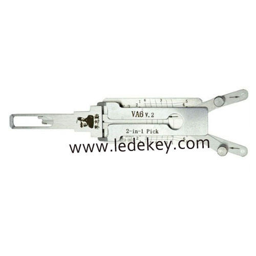 Original Lishi Peugeot VA6 2 in 1 lock pick and decoder  together with best quality