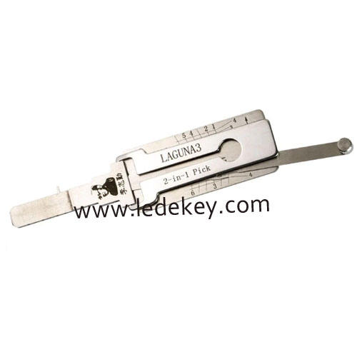 Original Lishi LAGUNA Renault lock pick and decoder  together  2 in 1  genuine with best quality