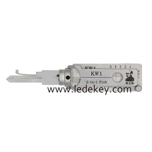 Original Lishi KW1-L 2 in 1 Lock pick decoder