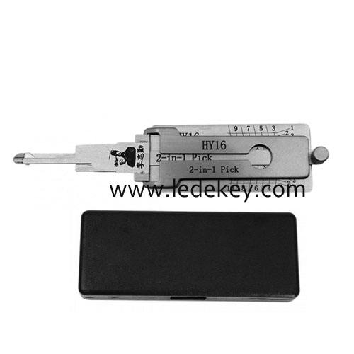 Original Lishi  HY16 2 in 1 decoder for all the cars using #50 blade (Hyundai New Elantra,Kia Freedy,Sportage)