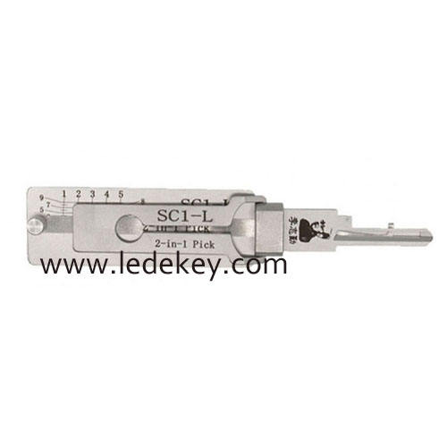 Original Lishi SC1-L 2 in 1 Lock pick decoder