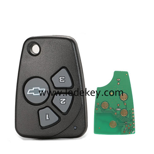 For Chevrolet 4 button remote key With Logo 433MHz Keyless Entry For Chevrolet Cruze Spark Onix Silverado Volt Camaro