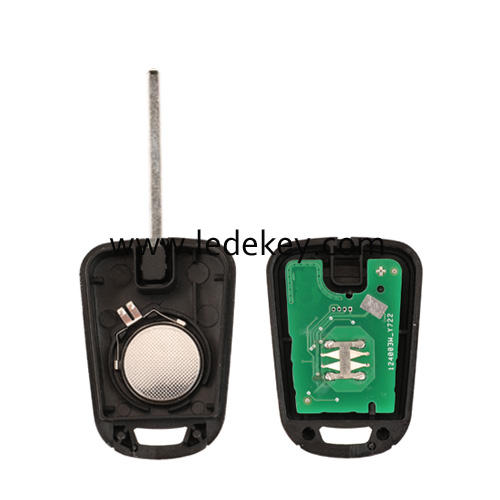 For Chevrolet 2 button remote key 433MHz ID46-PCF7937 Chip For Chevrolet Camaro Sonic Cruze Malibu Volt Spark Equinox