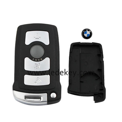 For BMW 7 series 4 button remote key shell（No battery clamp）with blade