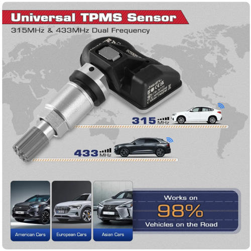 Autel TPMS MX Sensor 315MHz 433MHz Sensor 2 in 1 Clone-able Programming Sensors For TS501 TS508 Tire Pressure Monitoring Car Tool