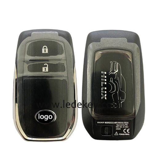 Original Smart Car Key FCC B3U2K2P 0010 BM1EW 0182 Board Number 2 Buttons With 433MHz 8A Chip For Toyota HILUX