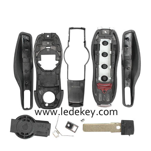 For Porsche 3 buttons SUV remote key shell