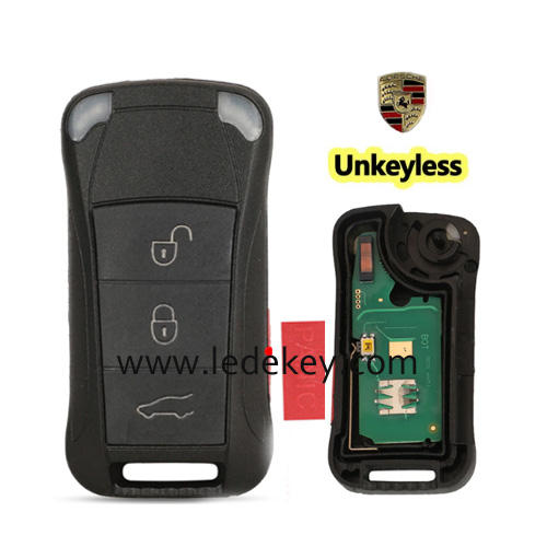 For Porsche 3+1 button remote key unkeyless with 433Mhz ID46-PCF7946 Chip