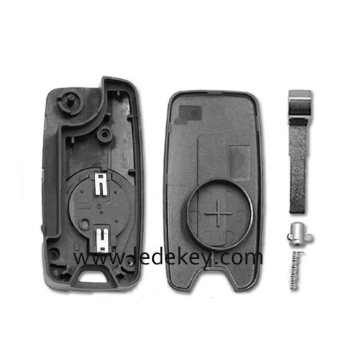Jeep 3+1 Button Flip Remote Key Shell With SIP22 Blade