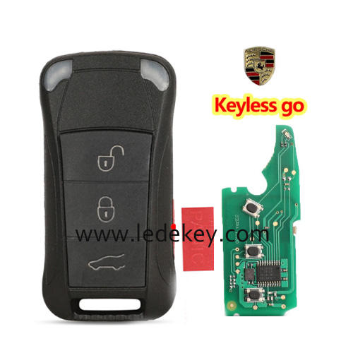For Porsche 3+1 button remote key keyless go with 315Mhz ID46-PCF7942 Chip