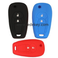 2 buttons Silicone key cover for CHEVROLET black color(3 color optional)