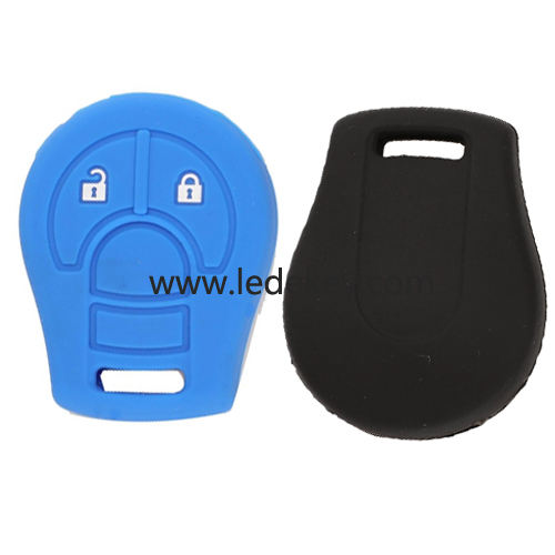 2 buttons Silicone key cover for Nissan (2 colors optional)