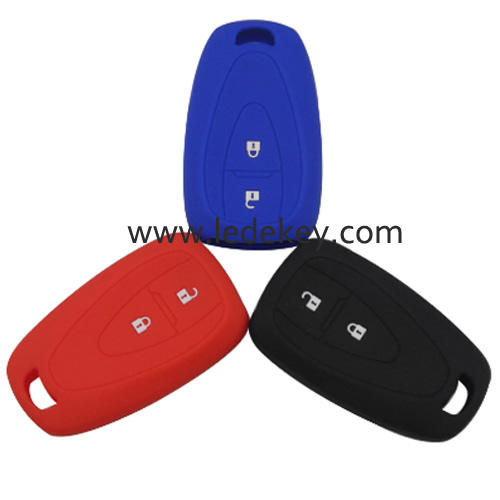 2 buttons Silicone key cover for CHEVROLET black color(3 color optional)