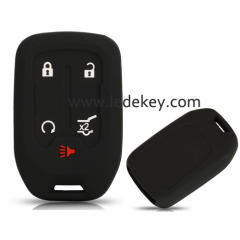 5 buttons Silicone key cover for CHEVROLET black color(3 color optional)