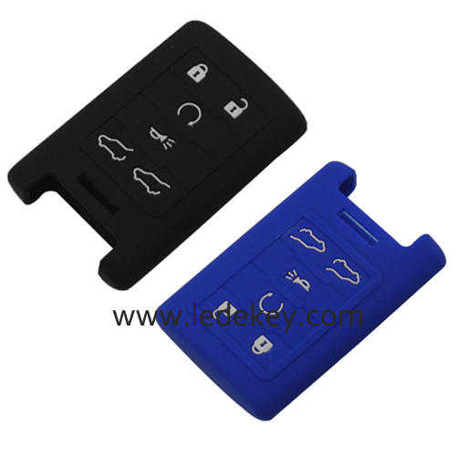 6 buttons Silicone key cover for CADILLAC  (2 colors optional)
