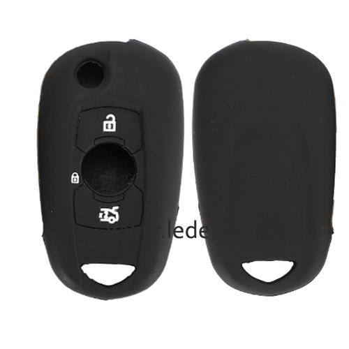 3 buttons Silicone key cover for CHEVROLET black color