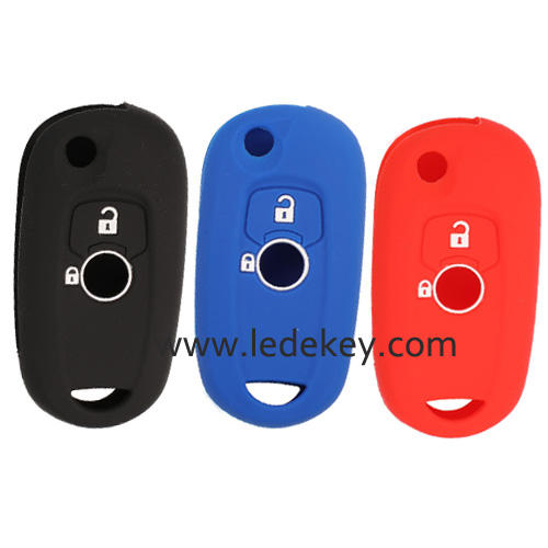 2 buttons Silicone key cover for CHEVROLET (3 color optional)