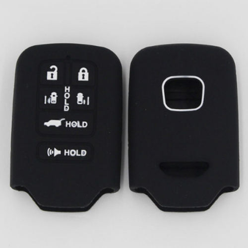 6 buttons Silicone key cover for HONDA black color(1 colors optional)