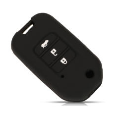 3 buttons Silicone key cover for HONDA black color(3 colors optional)