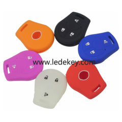 3 buttons Silicone key cover for Nissan (6 colors optional)