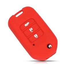 3 buttons Silicone key cover for HONDA black color(3 colors optional)