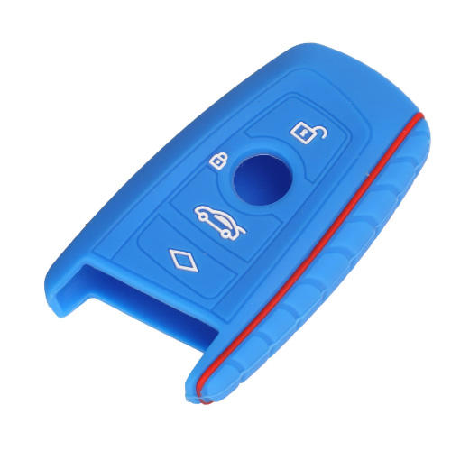 4 buttons Silicone key cover for BMW black color(3 color optional)