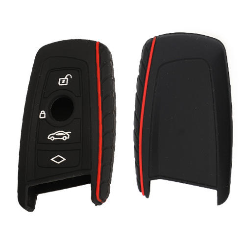 4 buttons Silicone key cover for BMW black color(3 color optional)