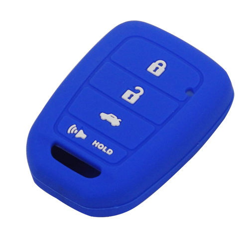 4 buttons Silicone key cover for HONDA black color(3 colors optional)