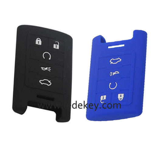 5 buttons Silicone key cover for CADILLAC  (2 colors optional)