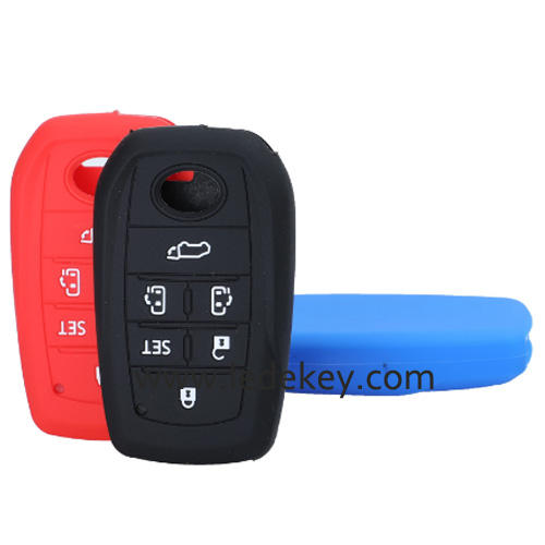 6 buttons Silicone key cover for TOYOTA black color(3 colors optional)