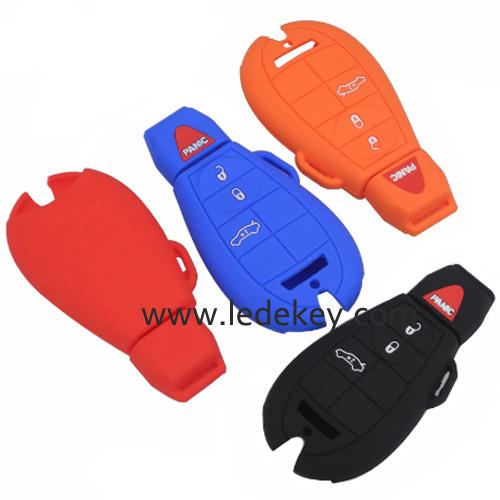 4 buttons Silicone key cover for CHRYSLER  (4 colors optional)