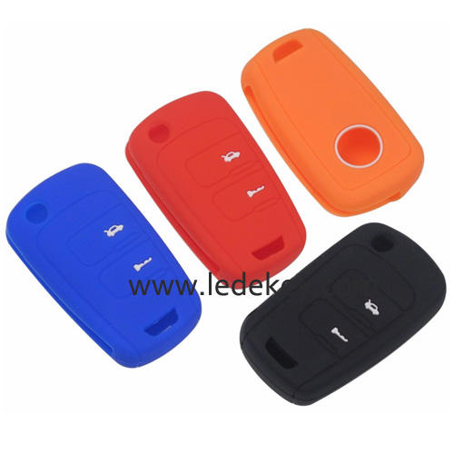 2 buttons Silicone key cover for CHEVROLET  (4 colors optional)