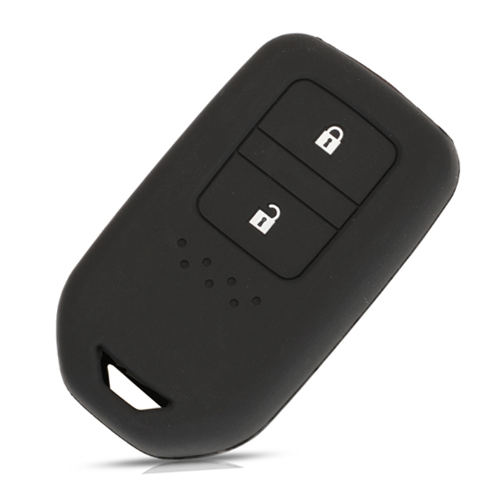2 buttons Silicone key cover for HONDA black color(5 colors optional)