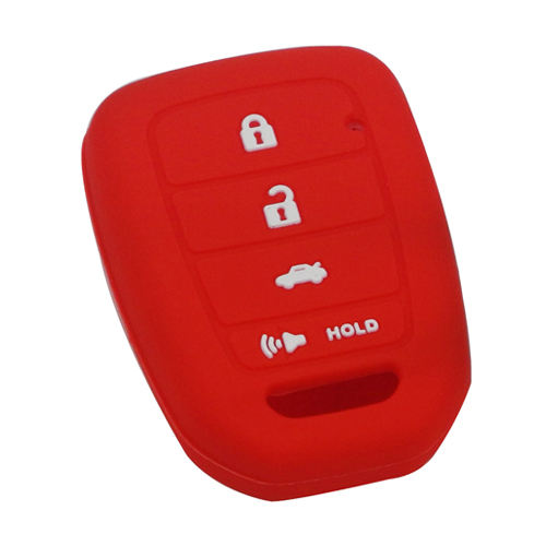 4 buttons Silicone key cover for HONDA black color(3 colors optional)