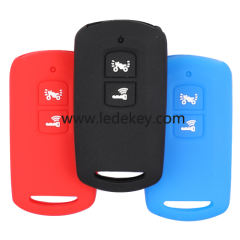 2 buttons Silicone key cover for HONDA black color(3 colors optional)