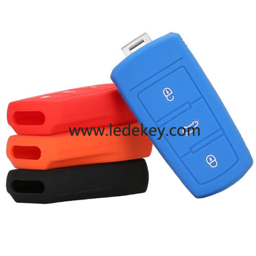 3 buttons Silicone key cover for VW  (4 colors optional)