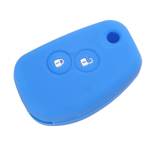 2 buttons Silicone key cover for Renault (3 colors optional)