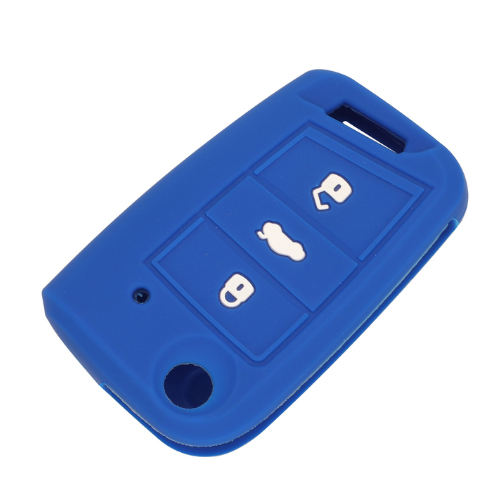 3 buttons Silicone key cover for VW C5 golf7 mk7 (6 colors optional)