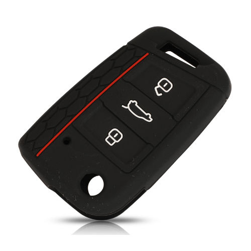 3 buttons Silicone key cover for VW golf7 mk7 (6 colors optional)
