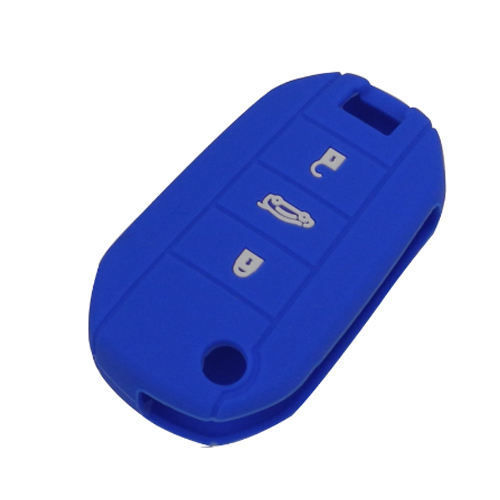 3 buttons Silicone key cover for Peugeot Citroen (5 colors optional)